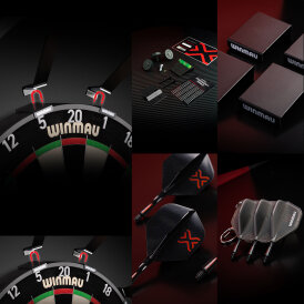 Winmau Blade X Pro Core Dartboard & Blade X Dartboard Surround Official PDC Dartscheibe Bristle Dart Board Turnier Dartboard