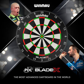 Winmau Blade X Pro Core Dartboard & Blade X Dartboard Surround Official PDC Dartscheibe Bristle Dart Board Turnier Dartboard