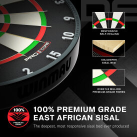 Winmau Blade X Pro Core Dartboard & Blade X Dartboard Surround Official PDC Dartscheibe Bristle Dart Board Turnier Dartboard