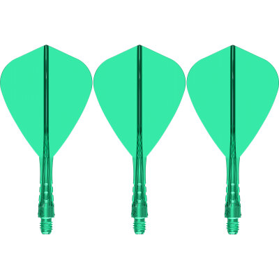 Mission Force 90 Vortex Moulded Flight & Shaft System S Kurz Grün/Klar Kite