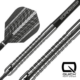 Harrows Steel Darts Quick Point Supergrip 90% Tungsten Steeltip Dart Steeldart