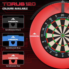 "Ohne Verpackung" - Mission Dart Torus 120 Lighting System klappbar mit USB-C Anschluss Dartboard Light Dartboardbeleuchtung Dartscheiben Licht Schwarz