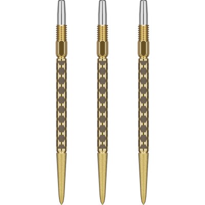 Target Steel Tip SWISS Point FLT Dart Wechsel- Spitzen Schraubspitzen Gold 42 mm