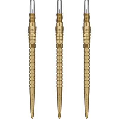 Target Steel Tip SWISS Point Chrono Storm Point Dart Wechsel- Spitzen Schraubspitzen Gold 42 mm