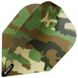Shot Dart Camo Flights Arctic, Woodlands Nr.6 Dartflights verschiedene Designs