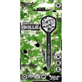 Shot Steel Darts Camo Ghillie Turbo Point 90% Tungsten Steeltip Darts Steeldart