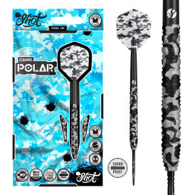 Shot Steel Darts Camo Polar Turbo Point 90% Tungsten...