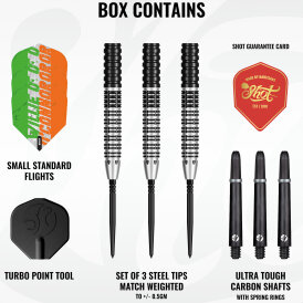 Shot Steel Darts Pro Series Willie OConnor Magpie Turbo Point 90% Tungsten Steeltip Darts Steeldart