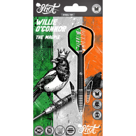 Shot Steel Darts Pro Series Willie OConnor Magpie Turbo Point 90% Tungsten Steeltip Darts Steeldart