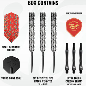 Shot Steel Darts Warrior Taiaha Turbo Point 90% Tungsten Steeltip Darts Steeldart