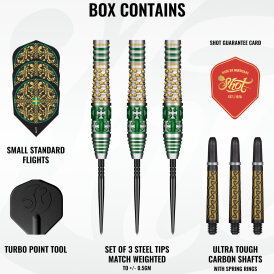 Shot Steel Darts Celt Cernunnos Turbo Point 90% Tungsten Steeltip Darts Steeldart