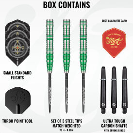 Shot Steel Darts Alchemy Mythril Turbo Point 90% Tungsten Steeltip Darts Steeldart