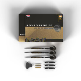 BULLS NL CP Steel Darts Advantage Rail Changeable Point 95% Tungsten Steeltip Darts Steeldart
