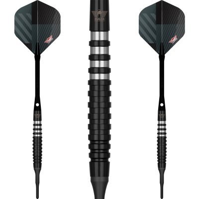 BULLS NL Soft Darts Volt Black 80% Tungsten Softtip Darts Softdart 18 g