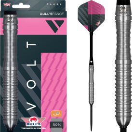 BULLS NL CP Steel Darts Volt Pink Changeable Point 80% Tungsten Steeltip Darts Steeldart