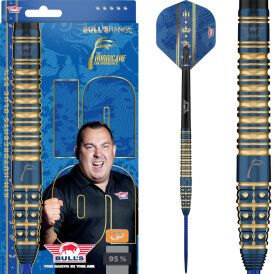 BULLS NL CP Steel Darts Kim Huybrechts The Hurricane Blue Changeable Point 95% Tungsten Steeltip Darts Steeldart