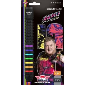 BULLS NL CP Steel Darts Ricky Evans The Rapid Changeable Point 95% Tungsten Steeltip Darts Steeldart