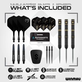 Winmau Steel Darts Switch Point MvG Michael van Gerwen W-Max Dart 90% Tungsten Steeltip Dart Steeldart