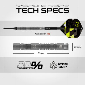 Winmau Soft Darts MvG Michael van Gerwen TS Dart 90% Tungsten Softtip Dart Softdart 18 g