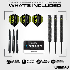 Winmau Steel Darts MVG Michael van Gerwen Brass Core Steeltip Dart Steeldart 21 g