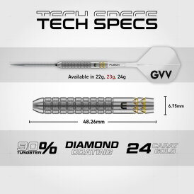 Winmau Steel Darts Switch Point Gian van Veen W-Max Dart 90% Tungsten Steeltip Dart Steeldart