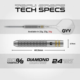 Winmau Steel Darts Switch Point Gian van Veen W-Max Dart 90% Tungsten Steeltip Dart Steeldart