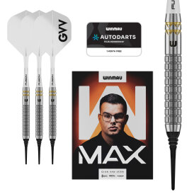 Winmau Soft Darts Gian van Veen W-Max Dart 90% Tungsten Softtip Dart Softdart 18 g