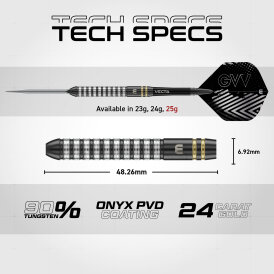Winmau Steel Darts Switch Point Gian van Veen TS Dart 90% Tungsten Steeltip Dart Steeldart