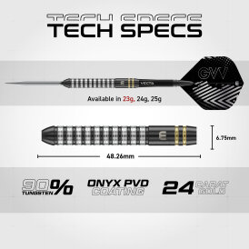 Winmau Steel Darts Switch Point Gian van Veen TS Dart 90% Tungsten Steeltip Dart Steeldart