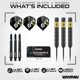 Winmau Steel Darts Gian van Veen Brass Core Steeltip Dart Steeldart 21 g