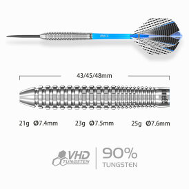 one80 Steel Dart SI Point Strike X SX03 90% Tungsten Screw in Steeltip Dart Steeldart
