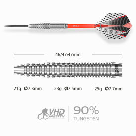 one80 Steel Dart SI Point Strike X SX04 90% Tungsten Screw in Steeltip Dart Steeldart