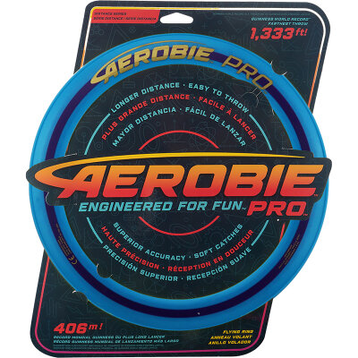 "Leicht bespielt" - Aerobie PRO Wurfring Flying Ring 32 cm Blau