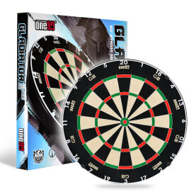 one80 Dart Gladiator 3 Pro Bristle Dart Board Dartboard...