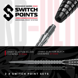 Red Dragon Steel Darts Switch Point Jonny Clayton RD-ULTRA 90% Tungsten Steeltip Dart Steeldart 22 g