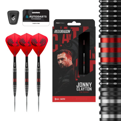 Red Dragon Steel Darts Switch Point Jonny Clayton RD-PRO 90% Tungsten Steeltip Dart Steeldart