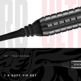 Red Dragon Soft Darts Jonny Clayton RD-ULTRA 90% Tungsten Softtip Dart Softdart 18 g
