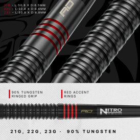 Red Dragon Steel Darts Switch Point Jonny Clayton RD-ADV 90% Tungsten Steeltip Dart Steeldart
