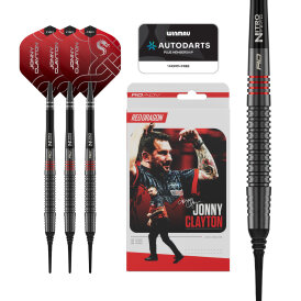 Red Dragon Soft Darts Jonny Clayton RD-ADV 90% Tungsten...