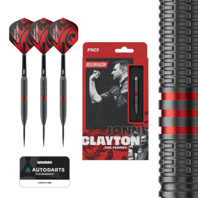 Red Dragon Steel Darts Jonny Clayton Brass Core Steeltip Dart Steeldart 21 g