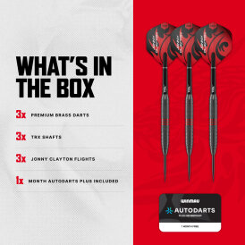 Red Dragon Steel Darts Jonny Clayton Brass Core Steeltip Dart Steeldart 21 g