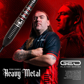 Harrows Steel Darts Quick Point Ryan Searle Heavy Metal GEO 90% Tungsten Steeltip Dart Steeldart