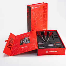 Harrows Steel Darts Quick Point Damon Heta The Heat GEO 90% Tungsten Steeltip Dart Steeldart