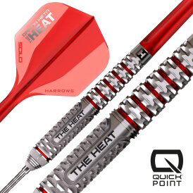 Harrows Steel Darts Quick Point Damon Heta The Heat GEO 90% Tungsten Steeltip Dart Steeldart