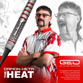 Harrows Soft Darts Damon Heta The Heat GEO 90% Tungsten Softtip Dart Softdart 20 g