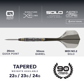 Harrows Steel Darts Quick Point NX Luxe Tapered 90% Tungsten Steeltip Dart Steeldart