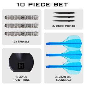Harrows Steel Darts Quick Point Flux Parallel Pro Tungsten Steeltip Dart Steeldart