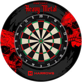Harrows Dart Ryan Searle Heavy Metal Dartboard Surround / Dart Catchring