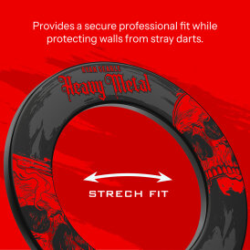 Harrows Dart Ryan Searle Heavy Metal Dartboard Surround / Dart Catchring