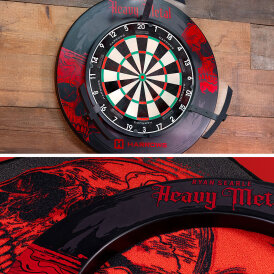 Harrows Dart Ryan Searle Heavy Metal Dartboard Surround / Dart Catchring